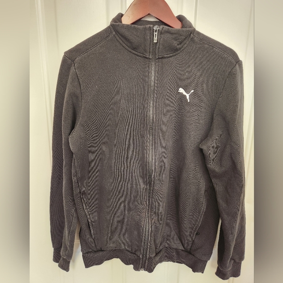 Puma Black Track Jacket full zip - Picture 1 of 4